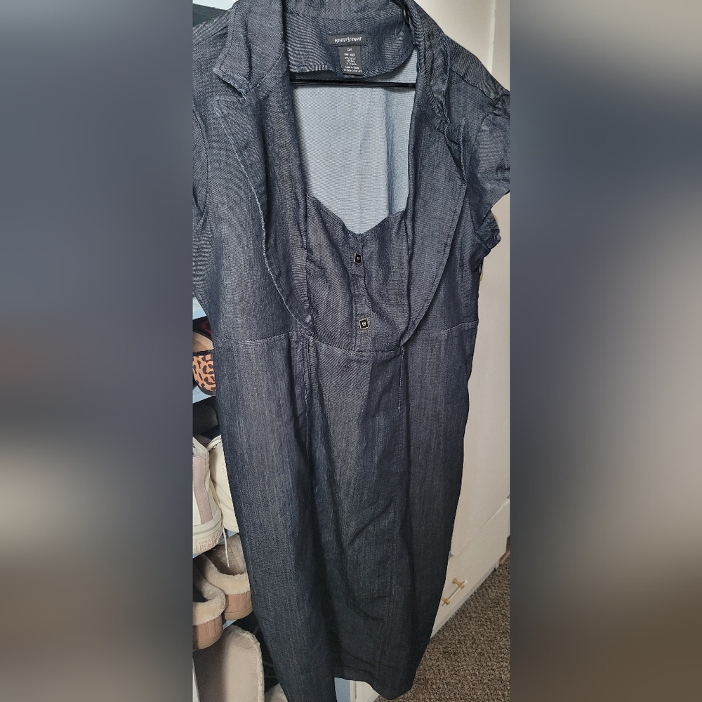 Vintage Denim Style Dress